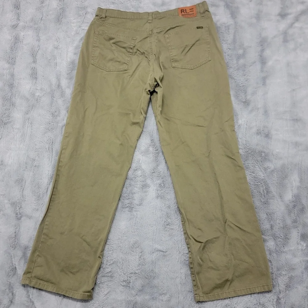 Vintage Polo Jeans‎ Co Ralph Lauren Jeans Mens 36x32 Olive Green Wide Leg Y2K